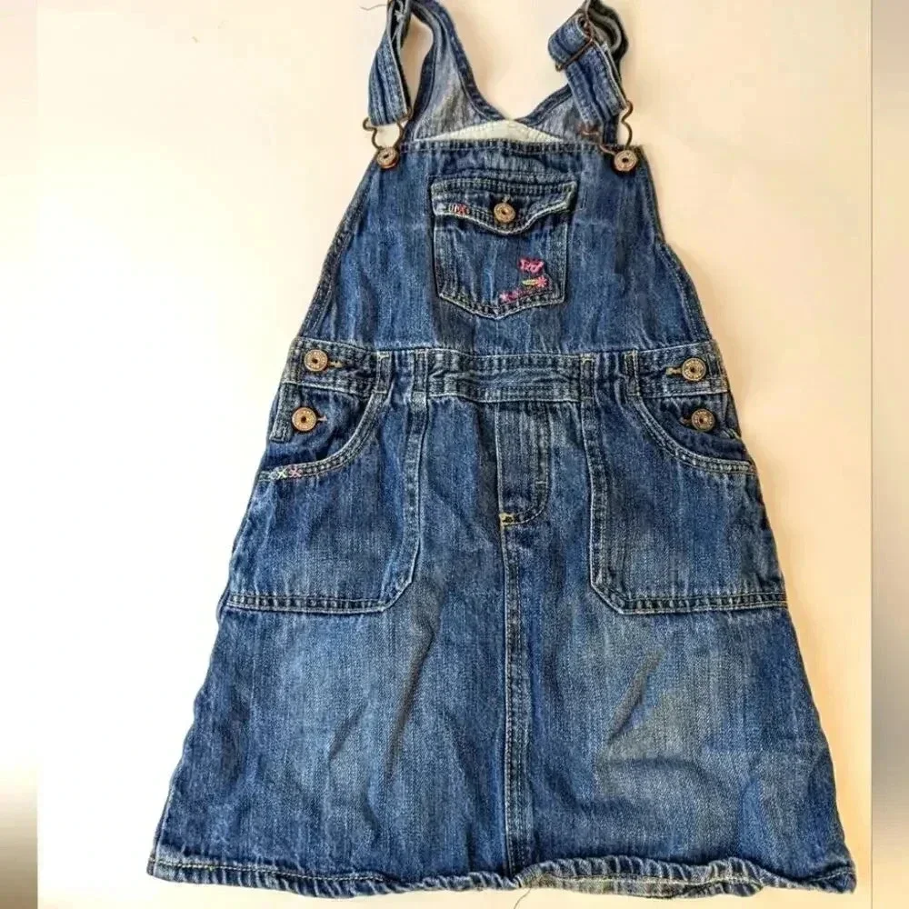 Osh Kosh Jean Overall Dress / 6X
